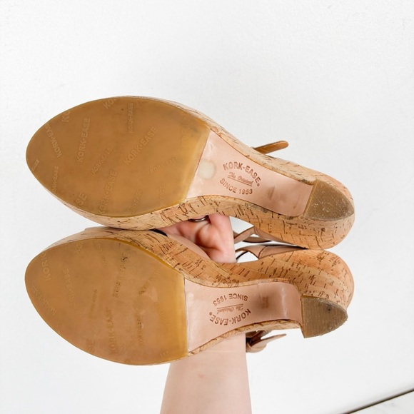 Kork-Ease Leather Strappy Heels Sz 9 - Picture 11 of 12